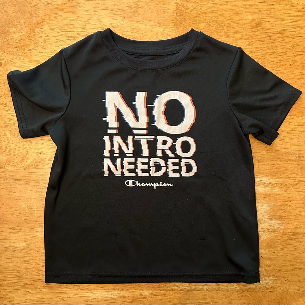 Champion Kids Black Graphic T-Shirt